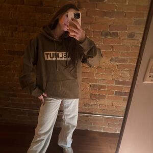 🧨 like new Helmut Lang sweater hoodie Kaki boxed logo